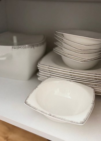 Korkmaz Bone Selection  Kare Yemek Takımı - Görsel 6