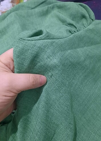 l Beden yeşil Renk Şort Etek Elbise