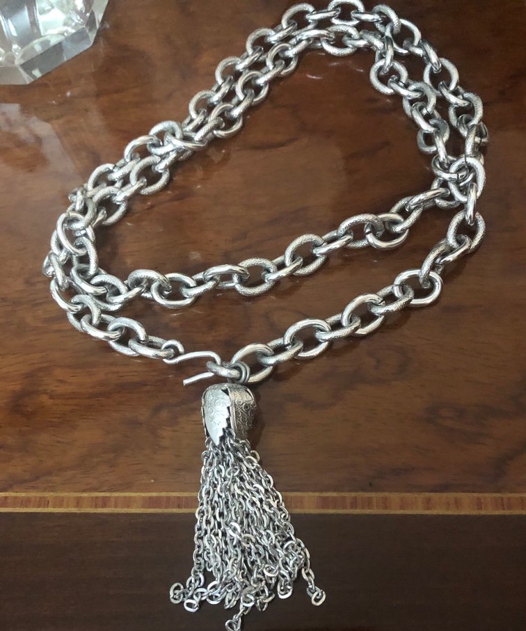 Uzun Zincir Detaylı Bohem Kadın Kolye - Görsel 2