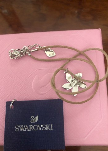 Swarovski Mini Altın Renkli Payetli Kolye - Görsel 6