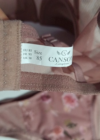 Pembe Çiçekli Vintage Mini Büstiyer Sütyen - Görsel 3