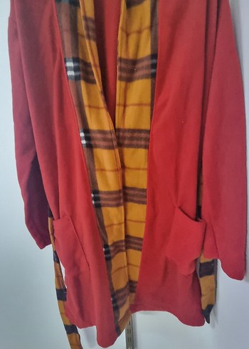 Bordo Bohem Midi Kadın Sabahlık - Görsel 3