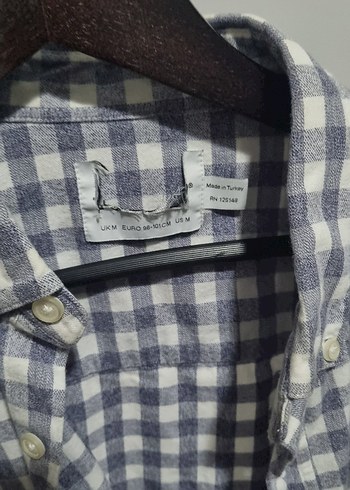 Gri Kareli Pamuklu Erkek Gömlek - Görsel 3