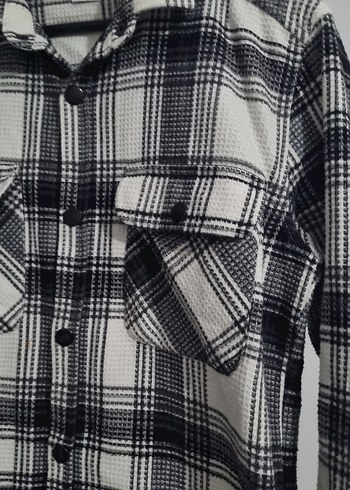 Gri Erkek Regular Fit Düğmeli Streetwear Gömlek - Görsel 5