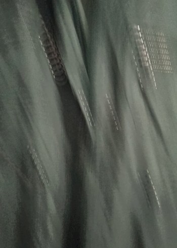 Düğmeli Bol Kesim Kadın haki renk trenç - Görsel 4