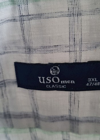 Gri Kısa Kollu Keten Erkek Gömlek - Görsel 7