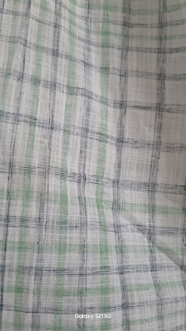 Gri Kısa Kollu Keten Erkek Gömlek - Görsel 4