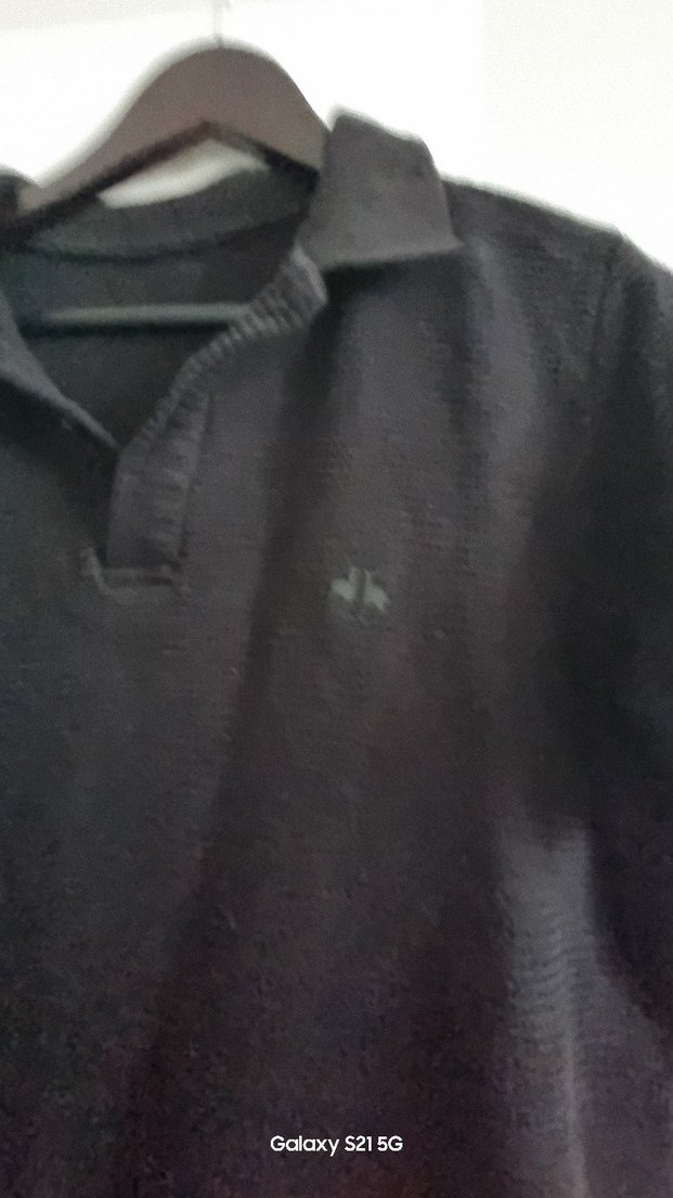 Erkek Siyah Kısa Kollu Klasik Polo Tişört - Görsel 3