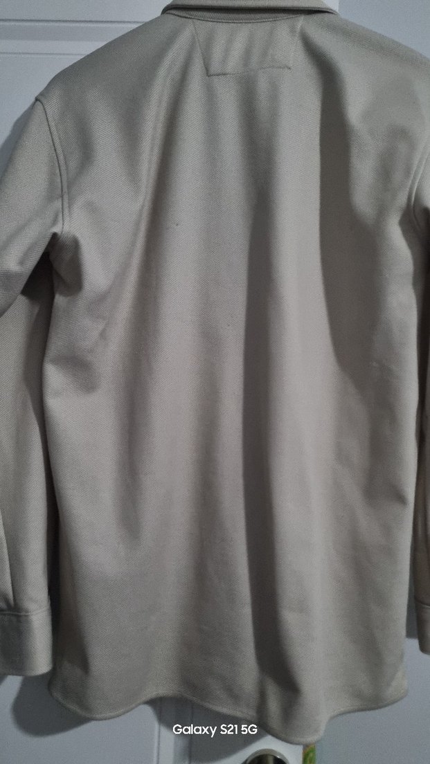 LCW Vision Gri Düğmeli Midi Keten Ceket - Görsel 3