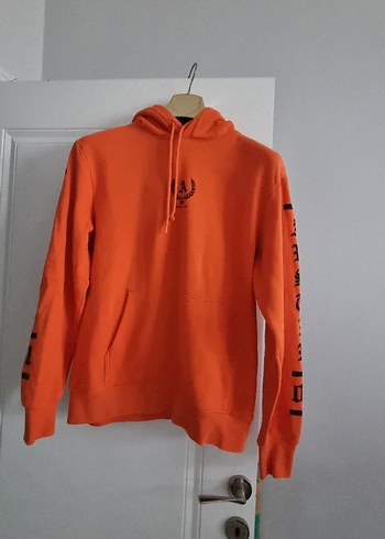 Turuncu Baskılı Kadın Sweatshirt - Görsel 7