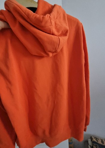 Turuncu Baskılı Kadın Sweatshirt - Görsel 2