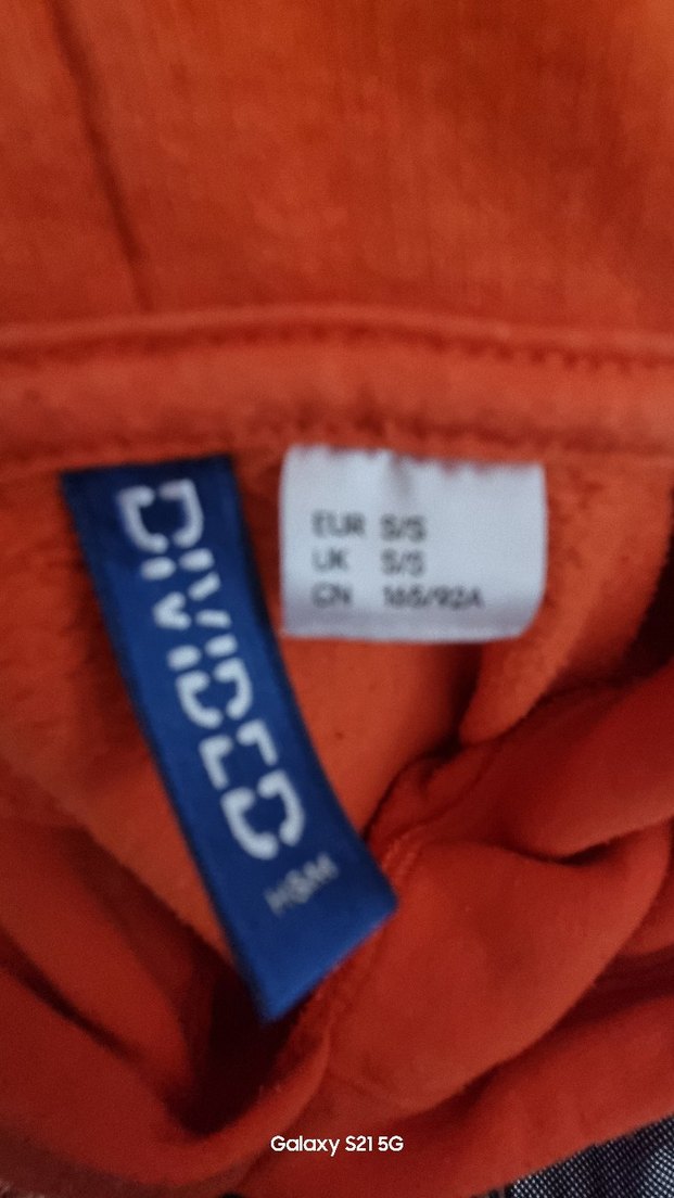 Turuncu Baskılı Kadın Sweatshirt - Görsel 4