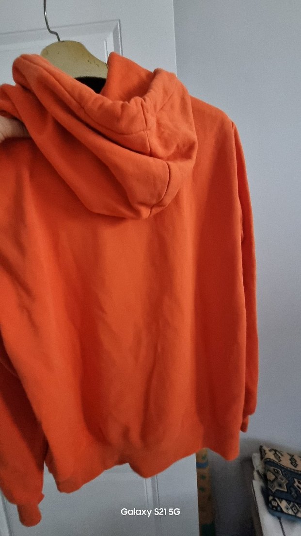 Turuncu Baskılı Kadın Sweatshirt - Görsel 2