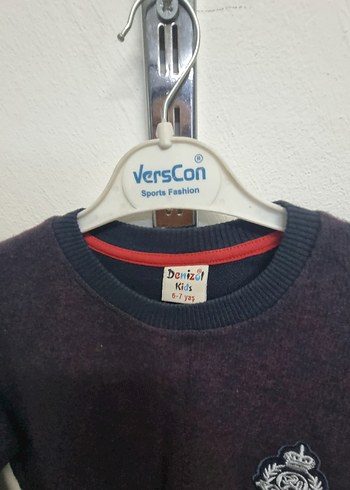 Gri Erkek Çocuk İnce Triko Sweatshirt - Görsel 2