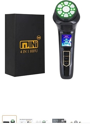 HİFU mini 4 in 1 3. Nesil yüz sıkılaştırıcı cihaz +Jeli hediye 