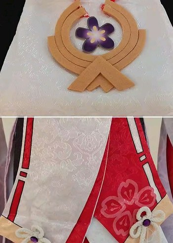 m Beden pembe Renk Yae miko full set cosplay