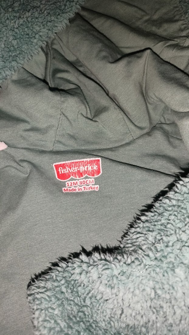 bebek Yeşil Düğmeli mont - Görsel 2