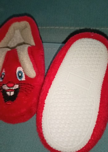 Kız Çocukları İçin Kırmızı Sıcak Terlik - Görsel 3