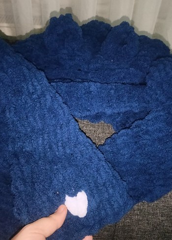 Lacivert Düz Yumuşak Balaklava - Görsel 2