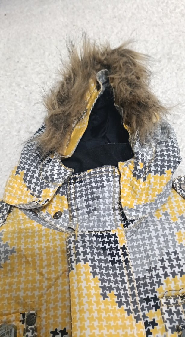 Kapüşonlu, Kürklü Kamuflaj Desenli Erkek Çocuk  kar Montu - Görsel 2