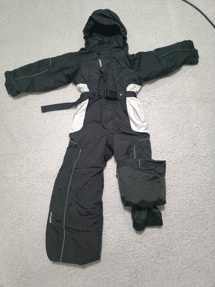 Krem Bel Detaylı çocuk Kayak tulumu - Görsel 5