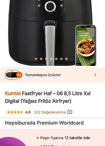 Kumtel digital fastfryer xxxl