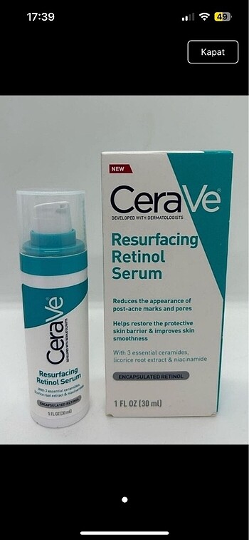 Retinol serum cerave