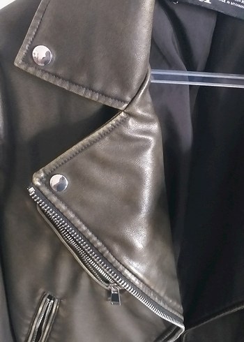 Zara Marka  Deri  Ceket - Görsel 5