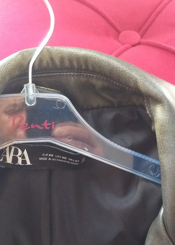 Zara Marka  Deri  Ceket - Görsel 7