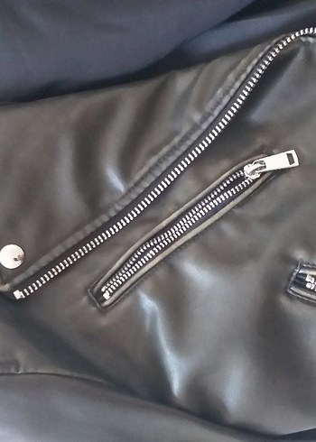 Zara Marka  Deri  Ceket - Görsel 9