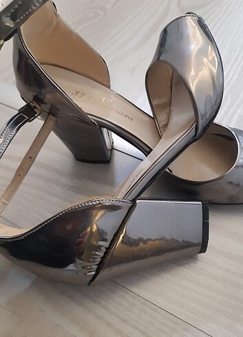 Nine West Gümüş abiye ayakkabı 37 Numara Marka