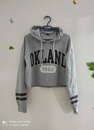 S/m beden uyumlu kısa model sweatshirt