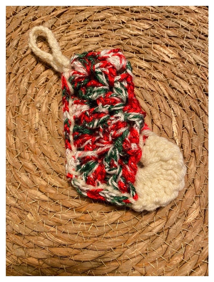 3 Adet Yılbaşı Mini Çorap Ağaç Süsü - Görsel 2