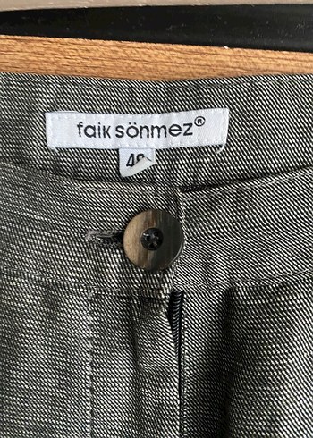 Faik Sönmez Dökümlü Keten  Pantolon - Görsel 3