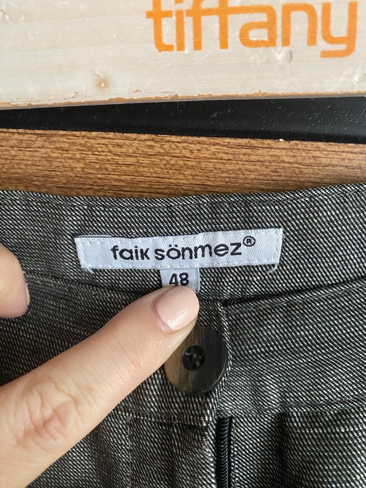 Faik Sönmez Dökümlü Keten  Pantolon - Görsel 2