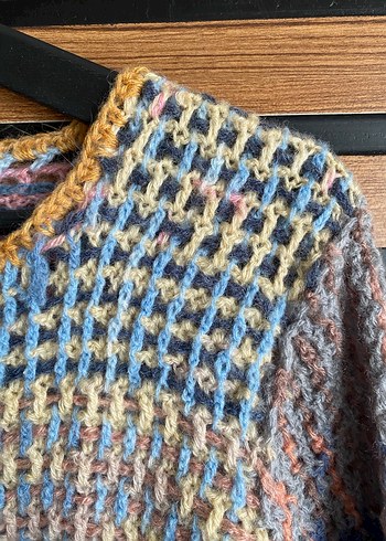 Özel Tasarım El Örgüsü Ceket / Hırka - Görsel 3