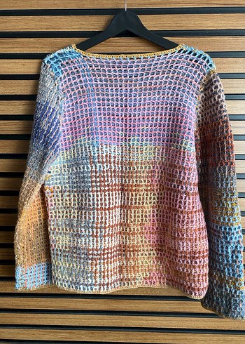 Özel Tasarım El Örgüsü Ceket / Hırka - Görsel 7