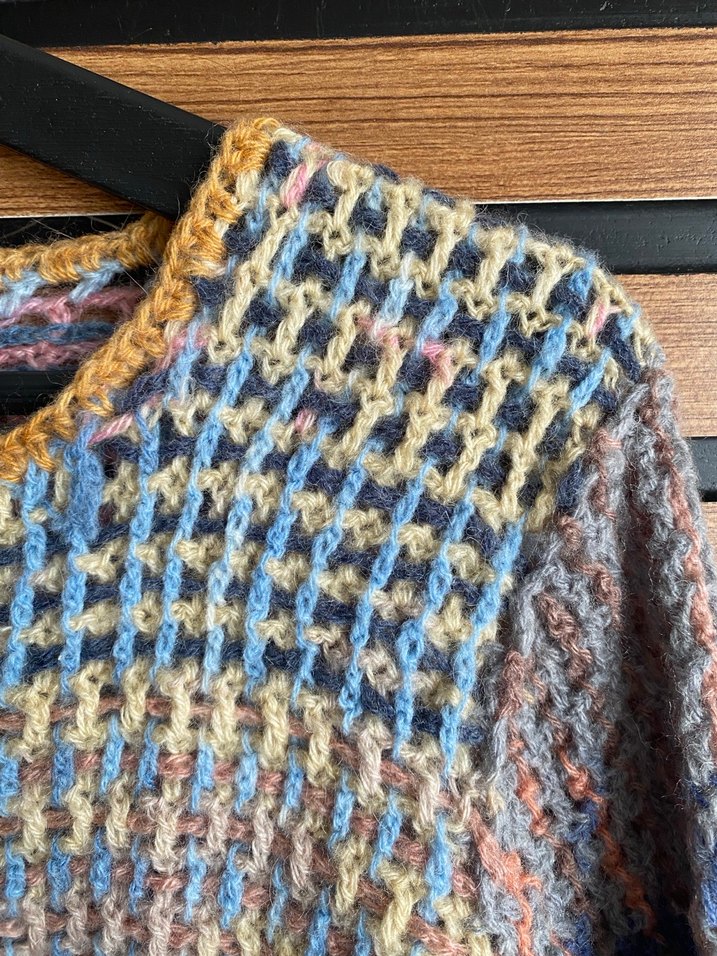 Özel Tasarım El Örgüsü Ceket / Hırka - Görsel 3