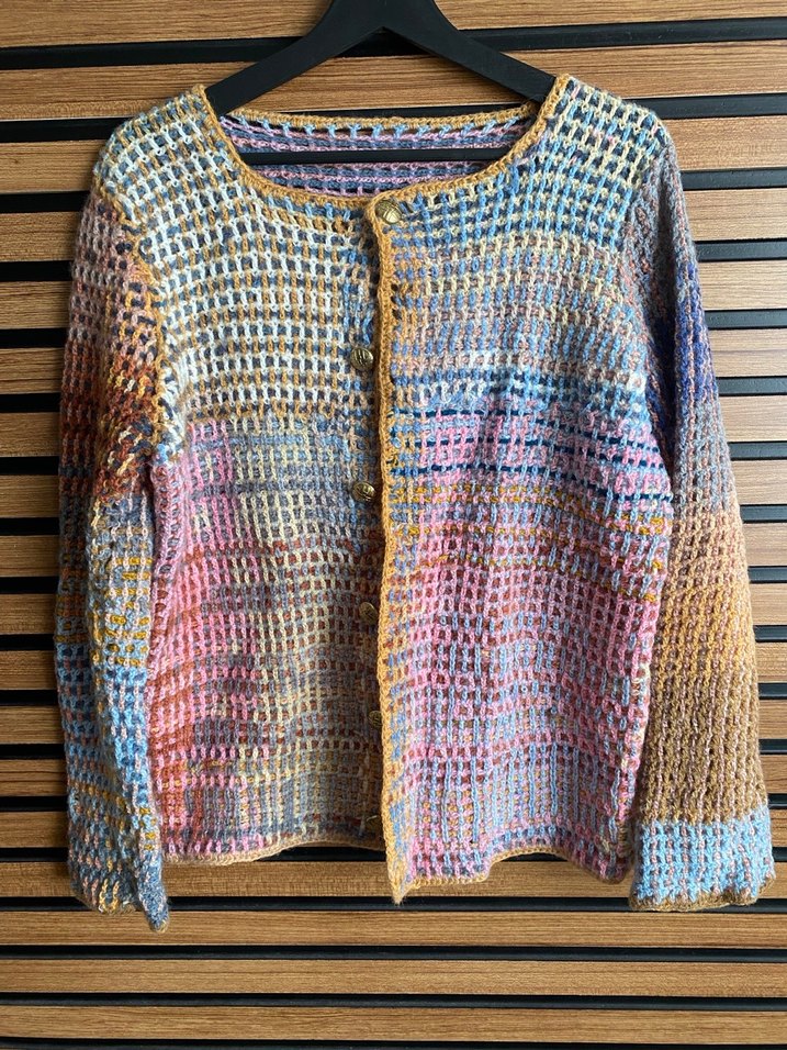 Özel Tasarım El Örgüsü Ceket / Hırka - Görsel 2