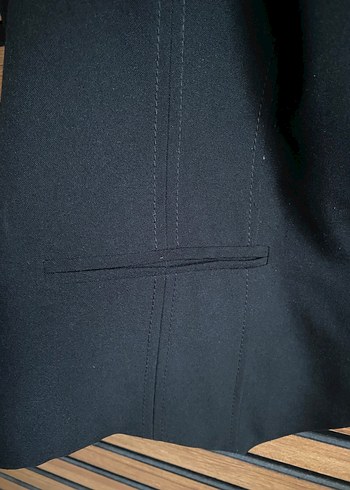 Düğmeli Siyah Kadın Yelek - Görsel 3