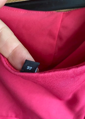 Fuşya Tek omuz elbise - Görsel 5