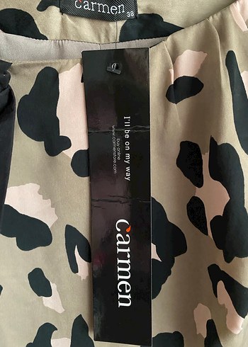 Leopar Desenli Elbise - Görsel 5