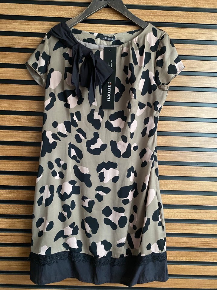 Leopar Desenli Elbise - Görsel 2