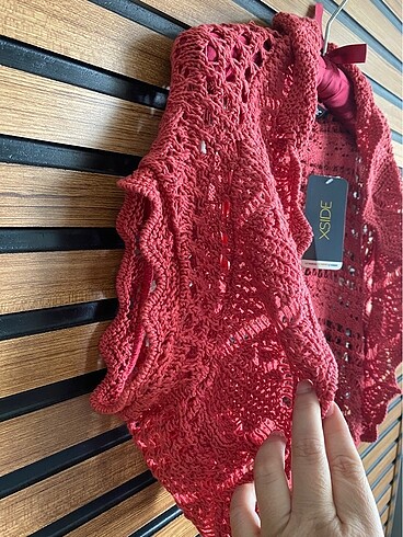 xl Beden bordo Renk Harika kısa bolero
