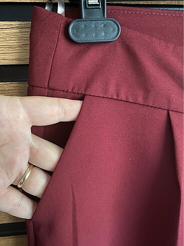 44 Beden bordo Renk Kaliteli Kumaş Pantolon