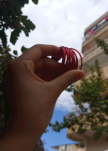 10 Metre Kırmızı PVC Kaplı Çamaşır İpi - Görsel 3