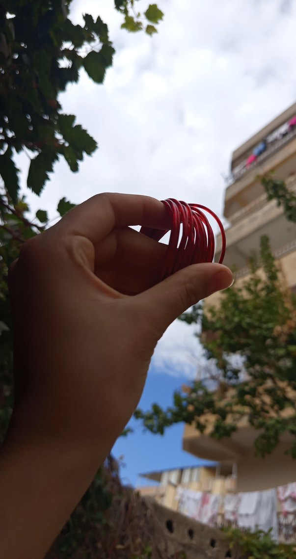 10 Metre Kırmızı PVC Kaplı Çamaşır İpi - Görsel 3