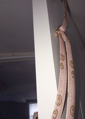 Fermuarlı Pembe Deri Kadın Çanta - Görsel 4