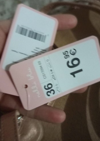 Bej Süet Dolgu Topuklu Kadın Sandalet - Görsel 4