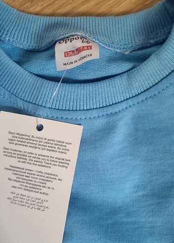 Mavi Baskılı Erkek Çocuk Sweatshirt Takım - Görsel 2